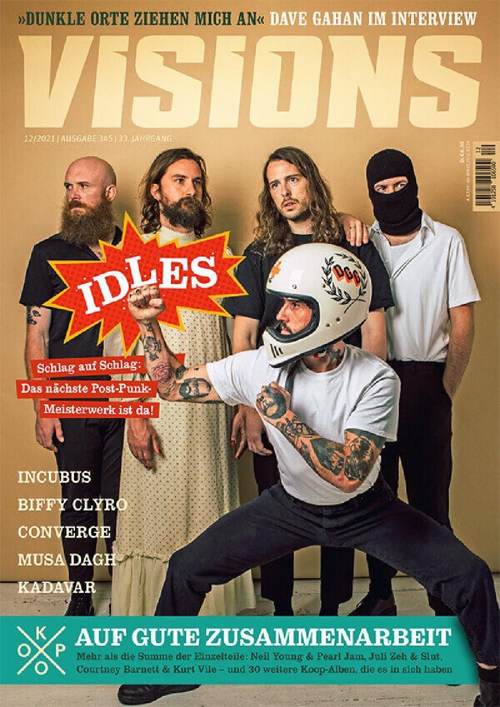 Visions Rivista Germania 2021-12 Idles Incubus Dave Gahan Edizione originale