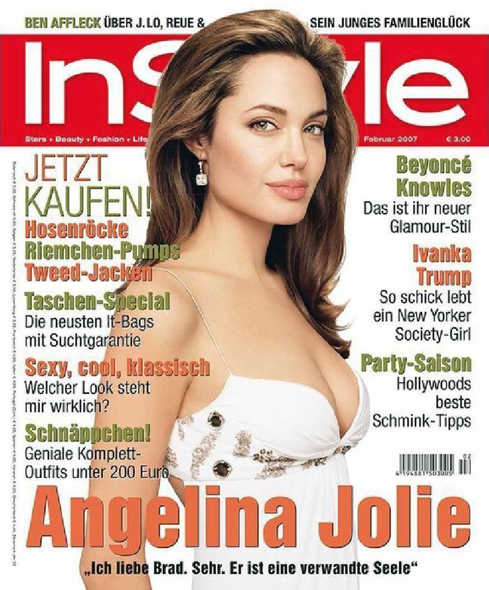 InStyle Tijdschrift Duitsland 2007-02 Angelina Jolie Originele uitgave
