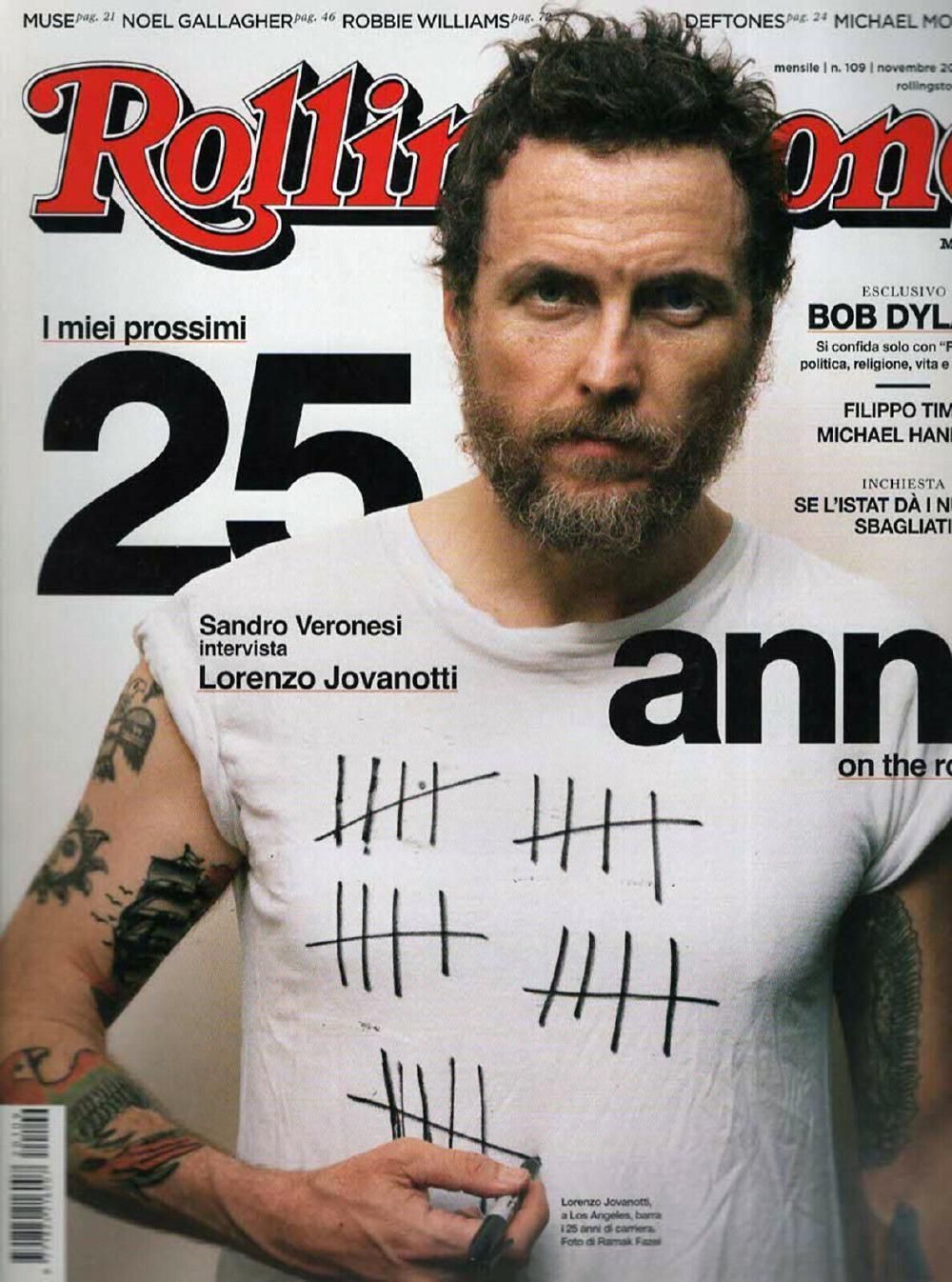Rolling Stone Magazin Italien 2013 #109 Jovanotti Bob Dylan Muse Deftones