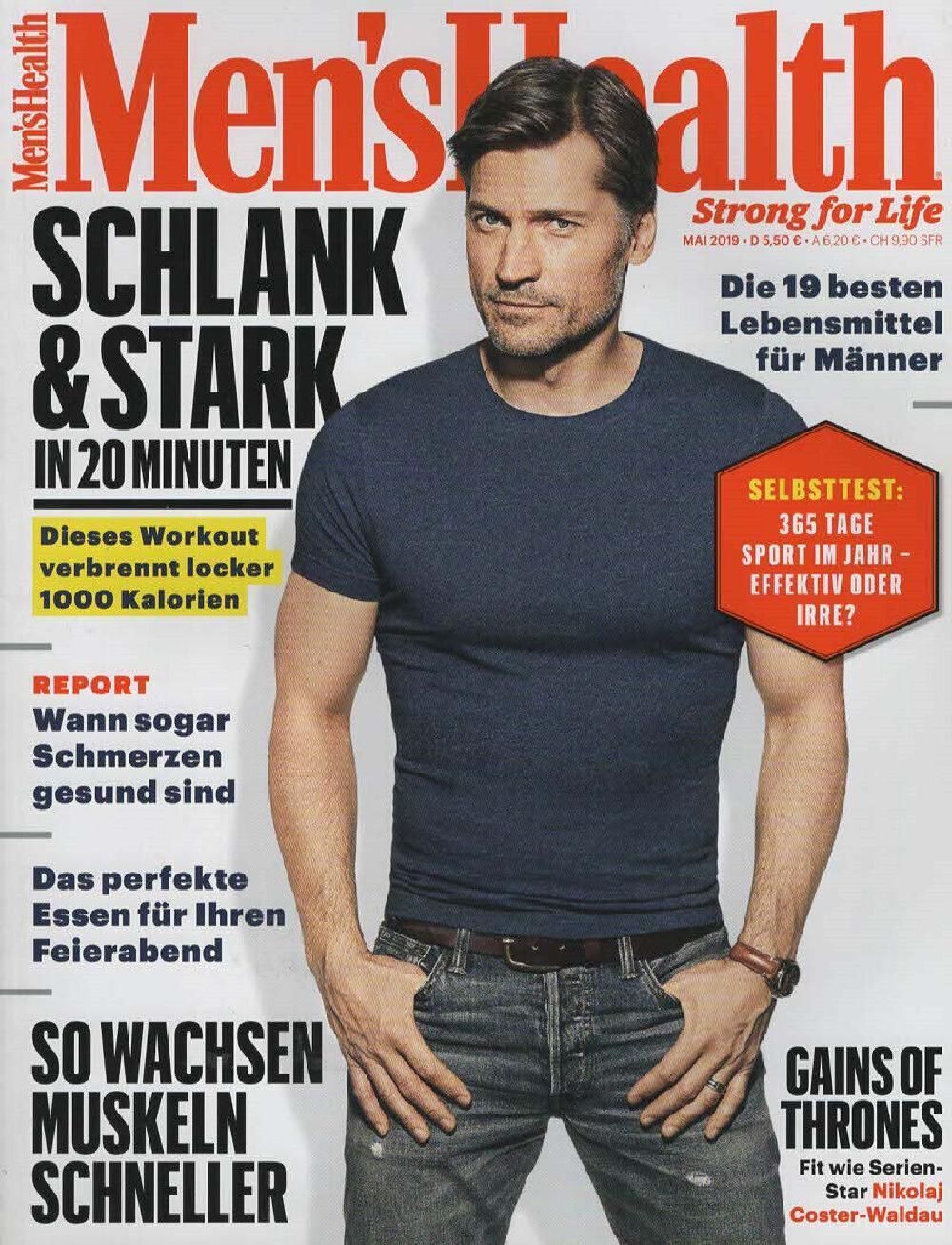 Mens Health Magazin Deutschland 2019-05 Nikolaj Coster-Waldau