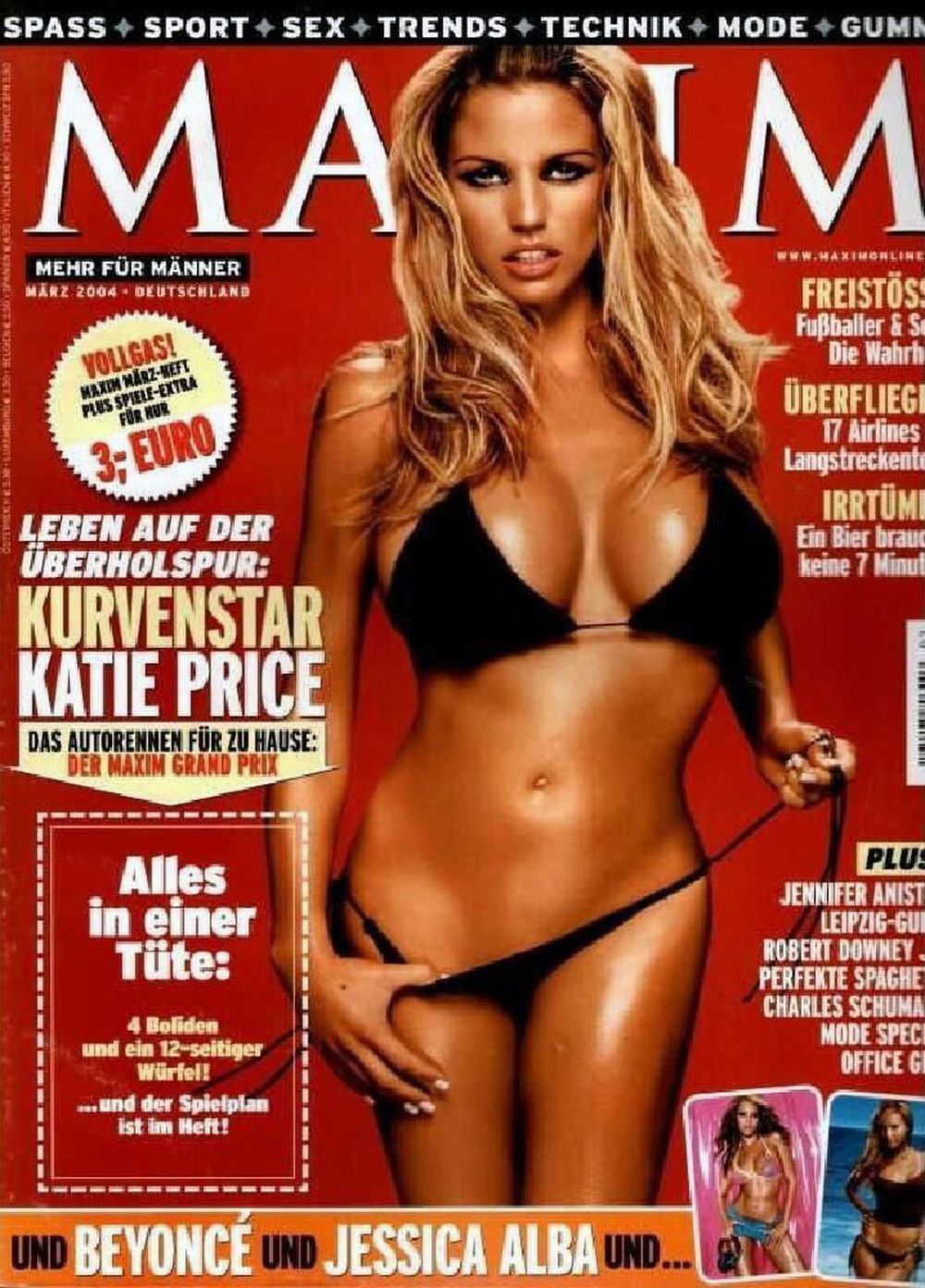 Maxim Magazin Deutschland 2004-03 Katie Price Jessica Alba Beyonce