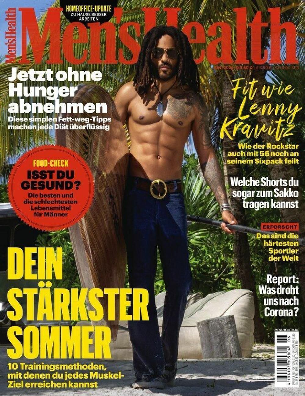 Mens Health Magasin Tyskland 2021-06 Lenny Kravitz Originaludgave