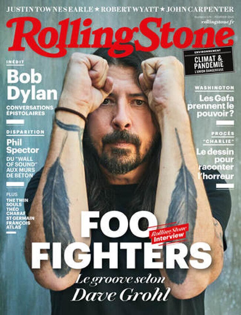 Rolling Stone Magasin Frankrig 2021 #129 Foo Fighters Bob Dylan Phil Spector Originaludgave