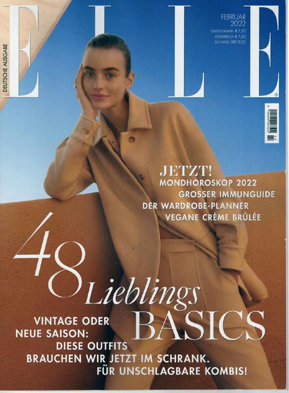Elle Magazin Deutschland 2022-02 Maartje Verhoef