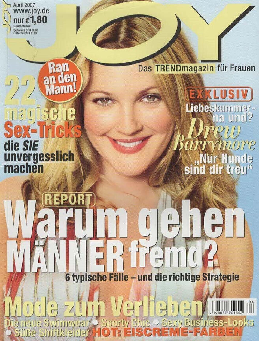 Joy Magazin Deutschland 2007-04 Drew Barrymore