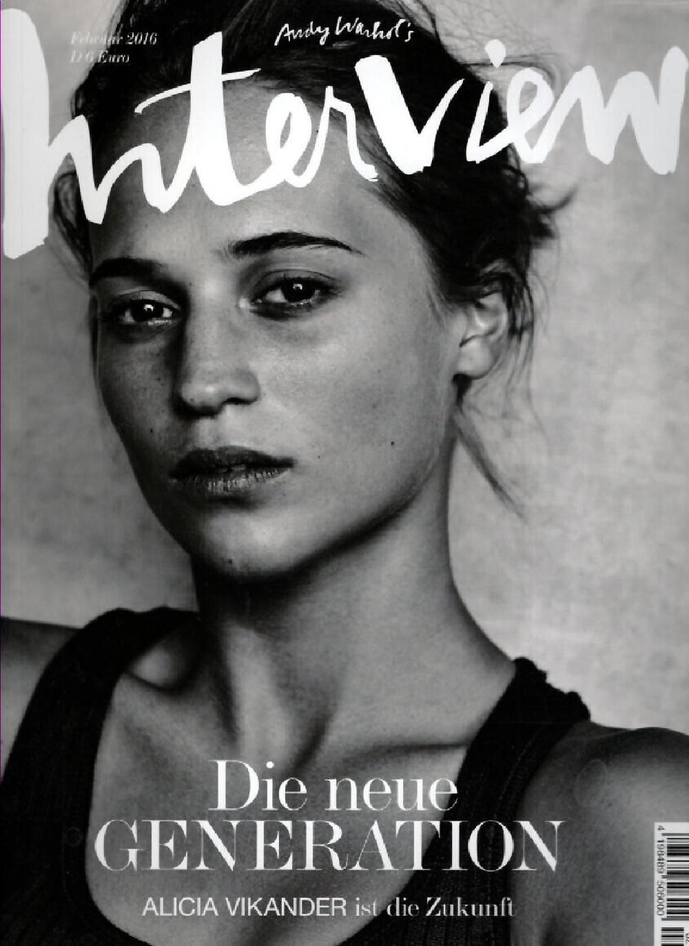Interview Magazin Deutschland 2016-02 Alicia Vikander