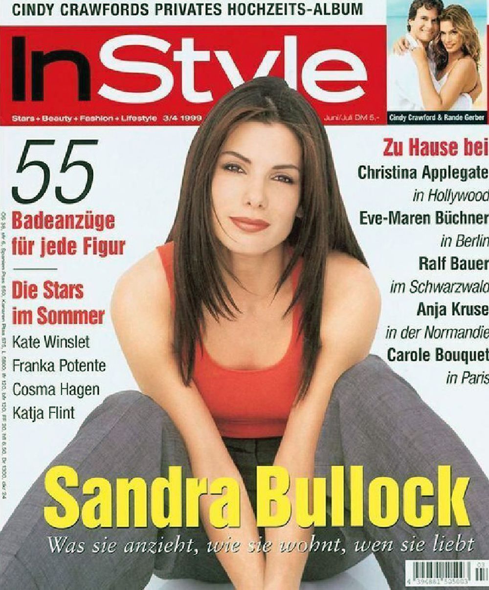 InStyle Magasin Tyskland 1999-06+07 Sandra Bullock Originaludgave