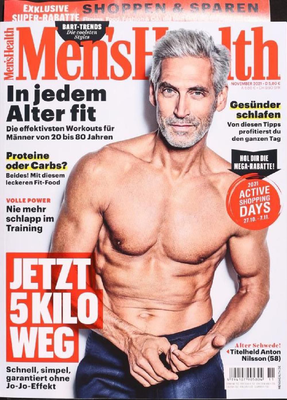 Mens Health Magasin Tyskland 2021-10 Angelo Carlucci Originaludgave