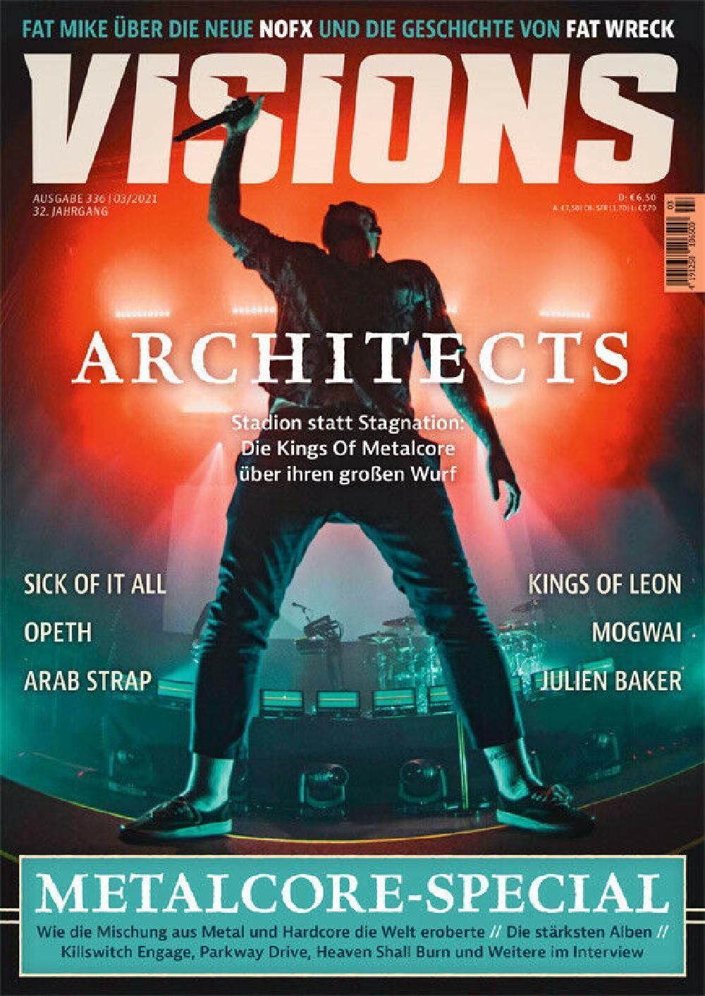 Visions Tijdschrift Duitsland 2021-03 Architects Fat Mike NOFX Sick Of It All Originele uitgave