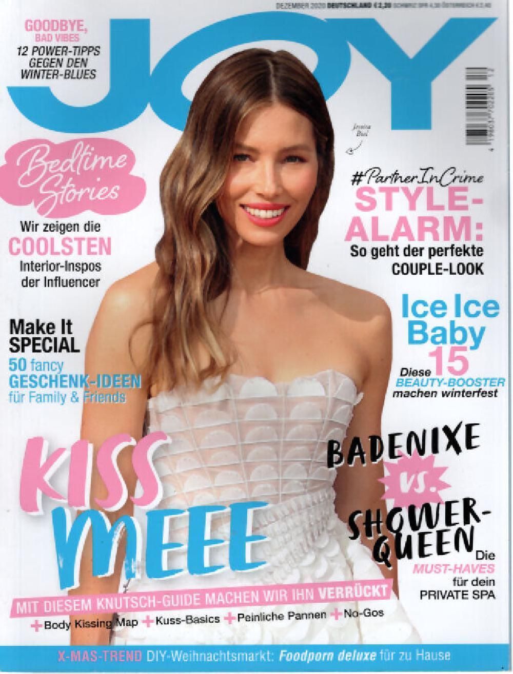 Joy Magasin Tyskland 2020-12 Jessica Biel Originaludgave