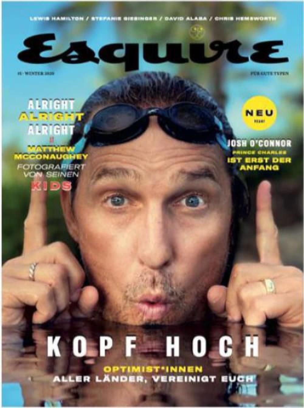 Esquire Magazin Deutschland 2020-01 Matthew McConaughey