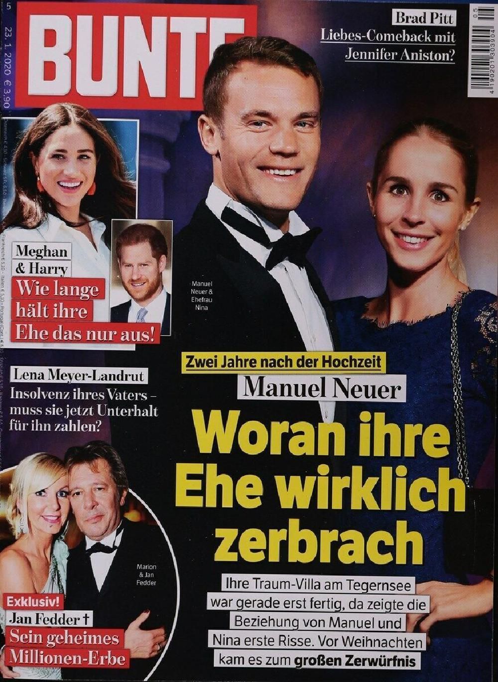 Bunte Magazin Deutschland 2020-05 Meghan Harry Manuel Neuer
