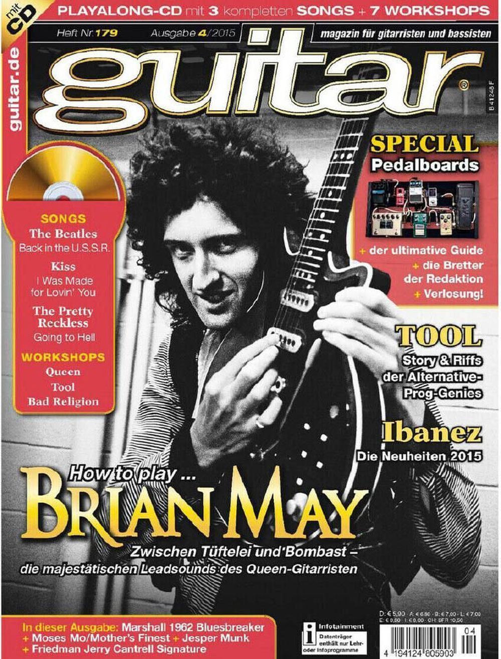 Guitar Tijdschrift Duitsland 2015-04 Brian May Originele uitgave