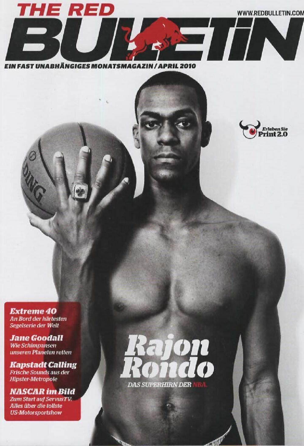 The Red Bulletin Magazin Deutschland 2010-04 Rajon Rondo