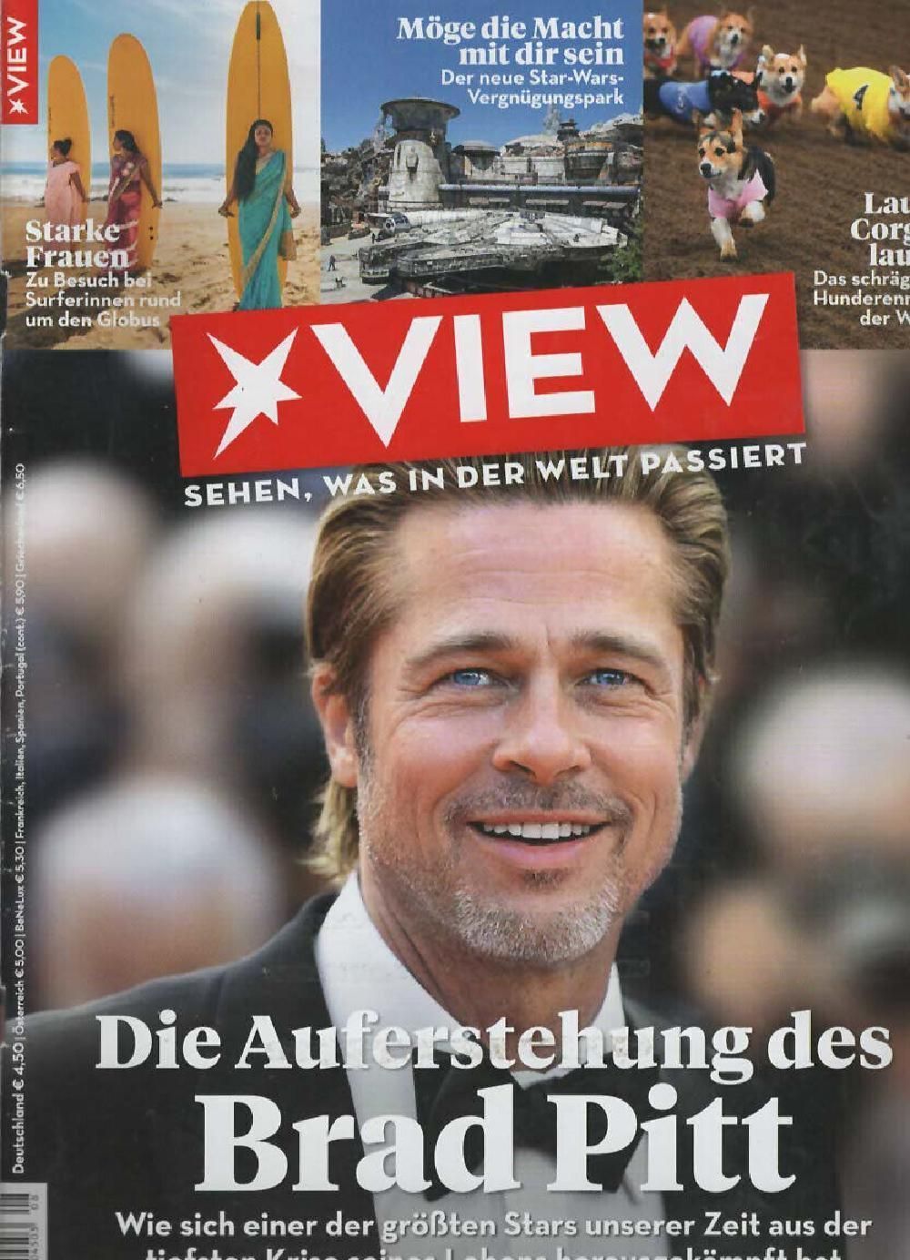 View Magazin Deutschland 2019-08 Brad Pitt Lizzo