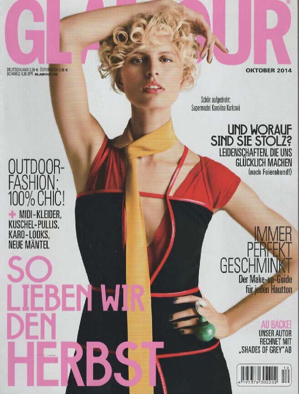 Glamour Magazin Deutschland 2014-10 Karolína Kurková