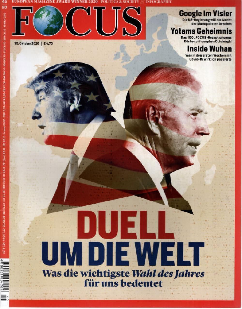 Focus Magazin Deutschland 2020-45 Trump Joe Biden