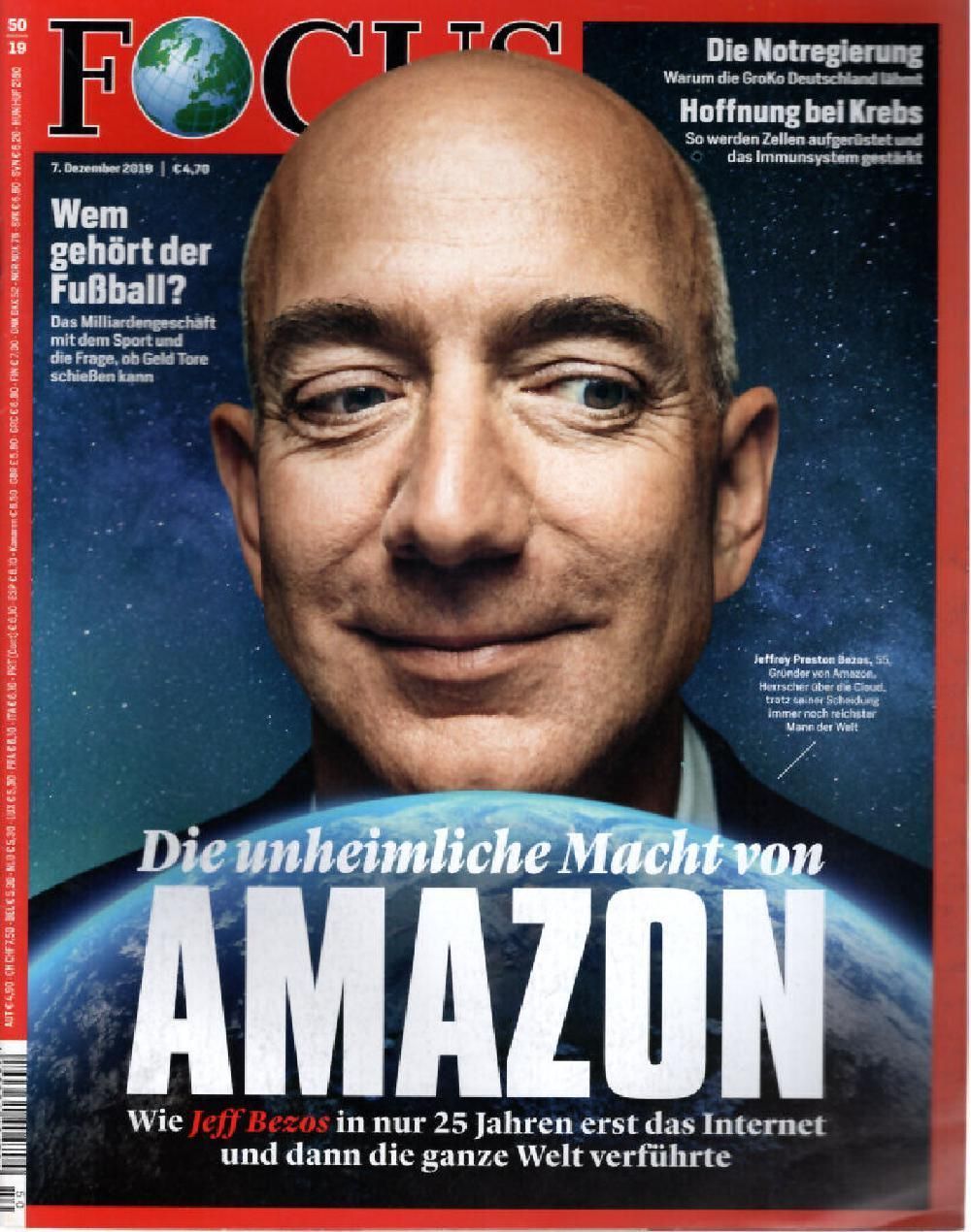 Focus Magazin Deutschland 2019-50 Jeff Bezos