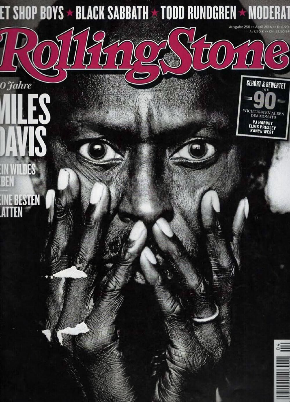 Rolling Stone Magazine Germany 2016-04 #258 Miles Davis Pet Shop Boys Black Sabbath ACCEPTABLE