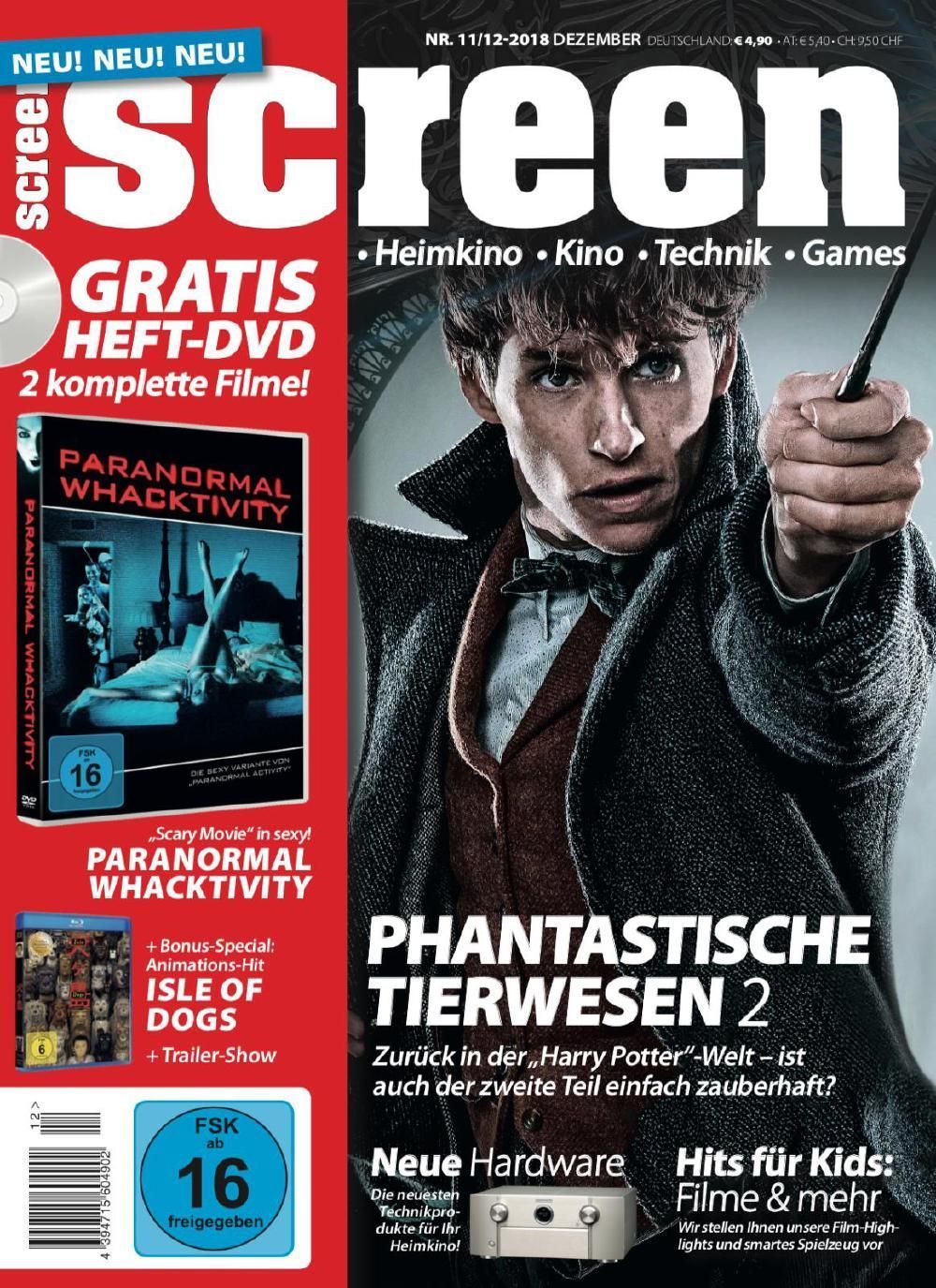 Screen Magazin Deutschland 2018-11+12 Eddie Redmayne