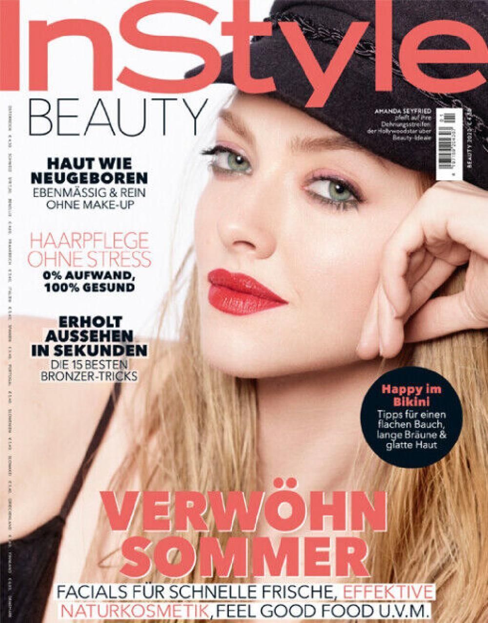 InStyle Beauty Magasin Tyskland 2020 Amanda Seyfried Originaludgave