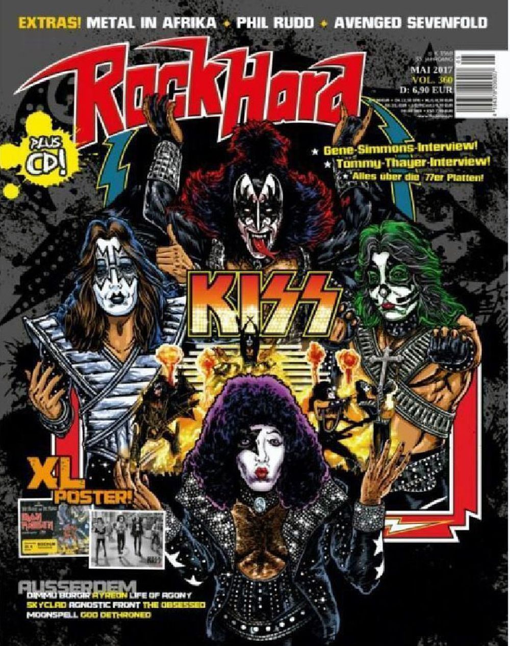 Rock Hard Magazin Deutschland 2017 #360 Kiss