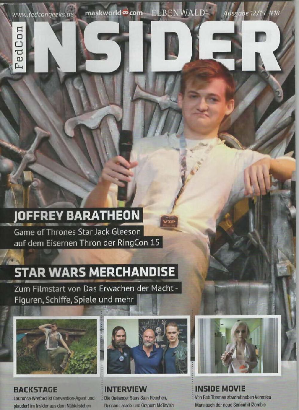 Insider Magazin Deutschland 2015 #18 Joffrey Baratheon