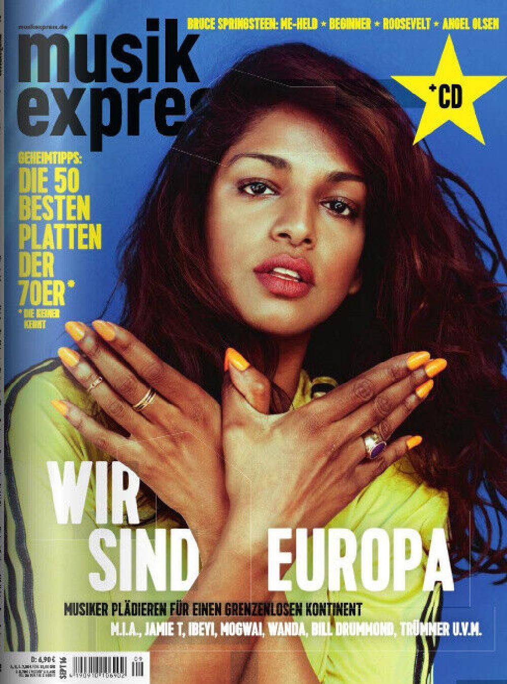 Musikexpress Magazin Deutschland 2016-09 Bruce Springsteen Angel Olsen M.I.A.