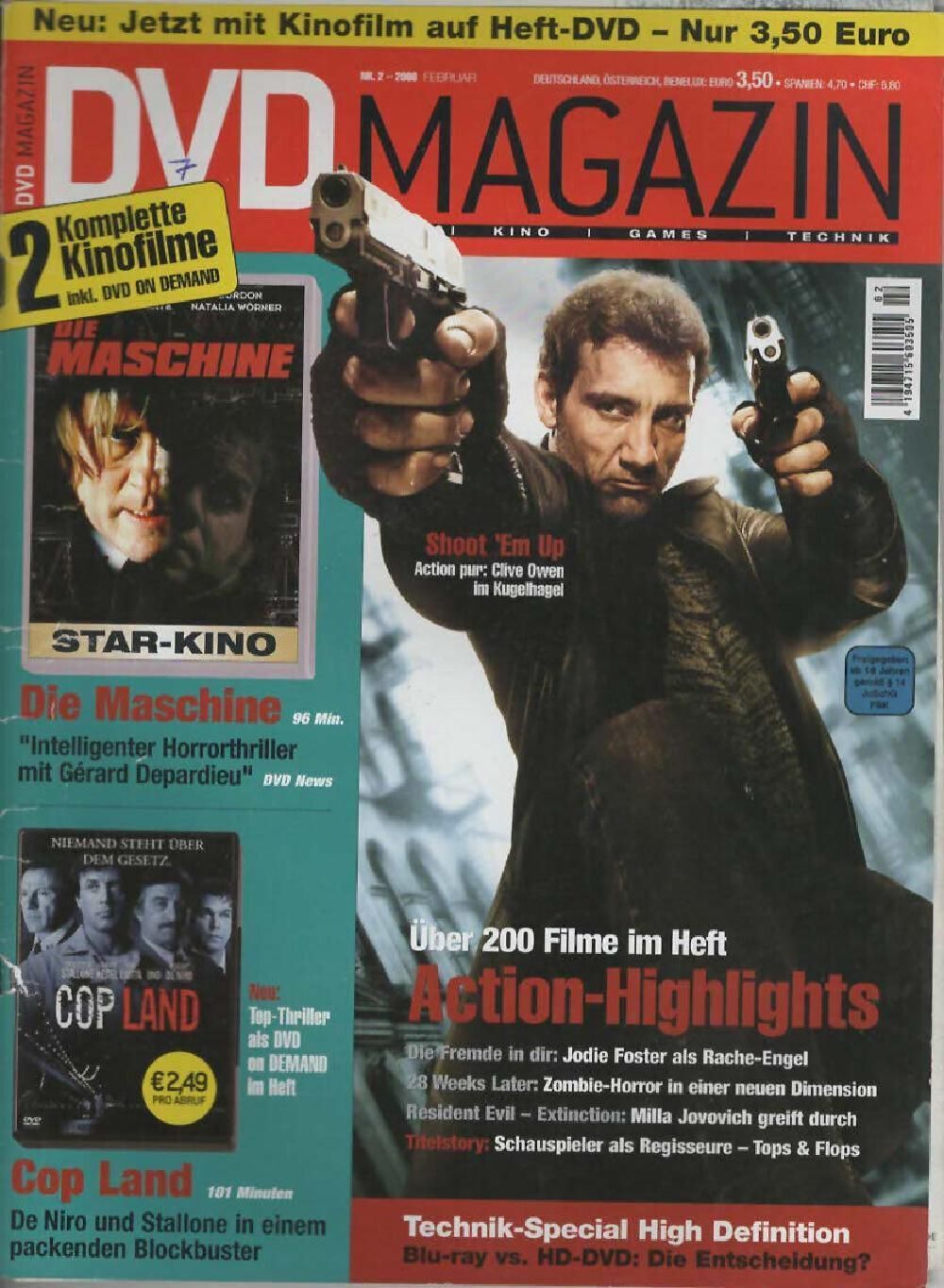 Screen Magazin Deutschland 2008-02 Clive Owen