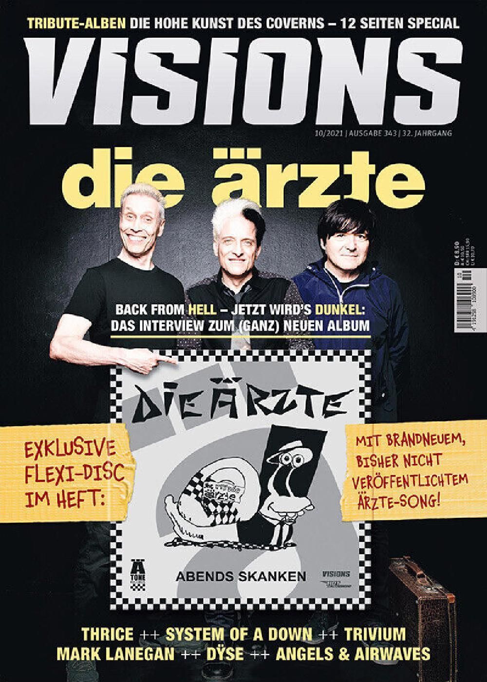 Visions Magasin Tyskland 2021-10 Die Ärzte Thrice System Of A Down