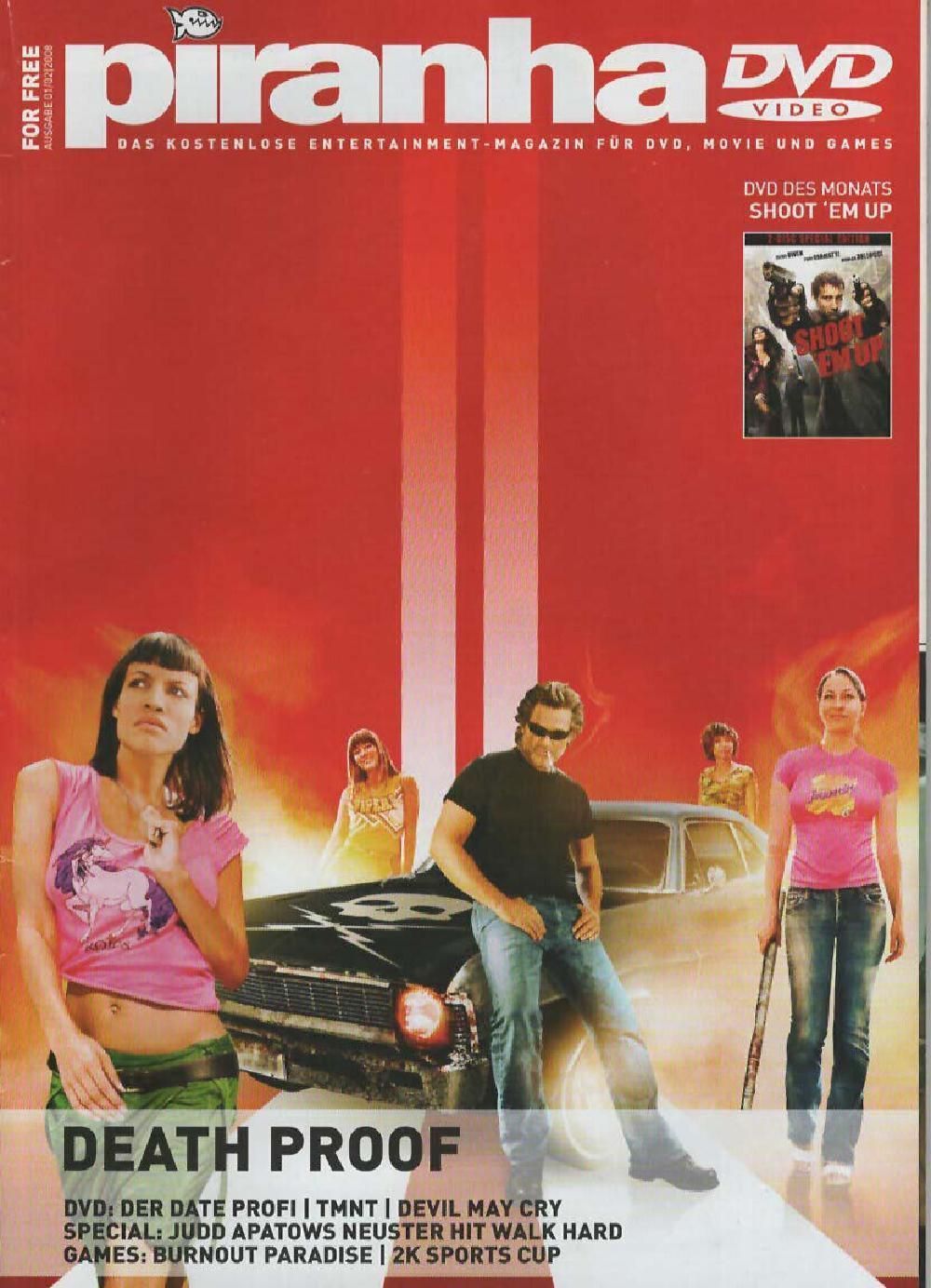 Piranha Magazin Deutschland 2008-01+02 Rosario Dawson Kurt Russell