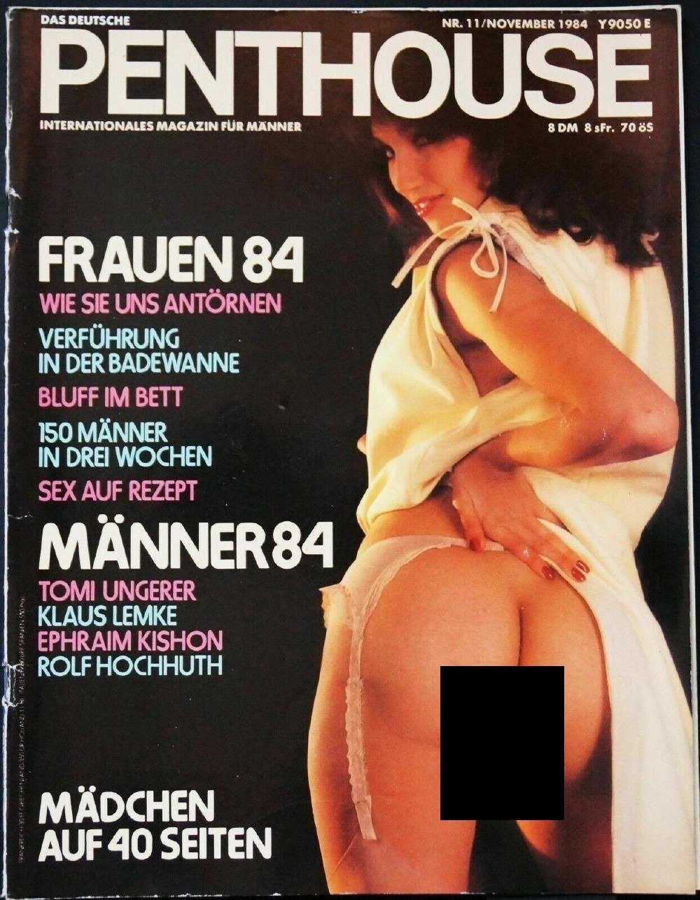 Penthouse Magazine Germany 1984-11 – Debbie Tays Linda Diana Weber Candice – Original Print Issue
