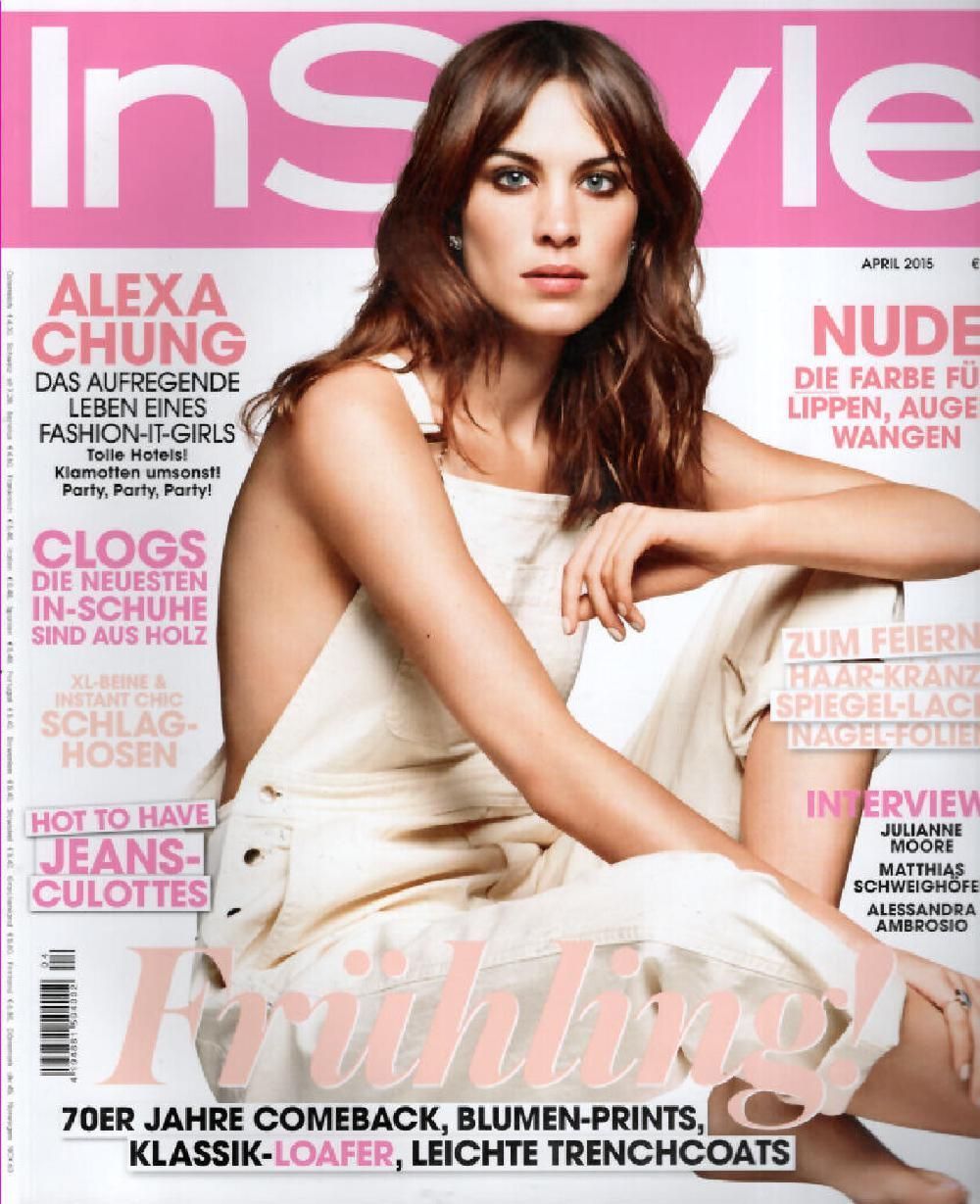 InStyle Magazin Deutschland 2015-04 Alexa Chung
