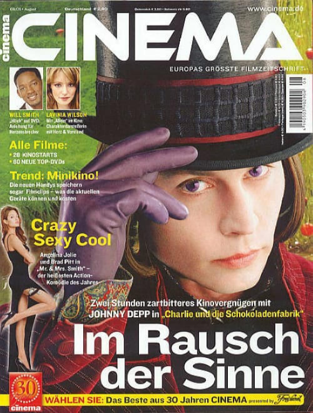 Cinema Magazin Deutschland 2005-08 Johnny Depp Angelina Jolie