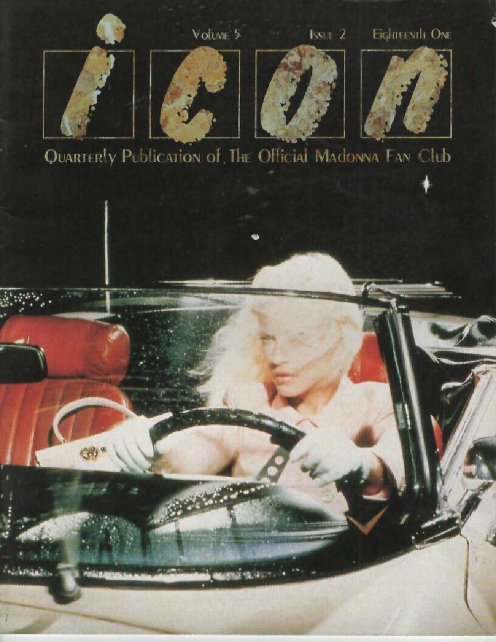 Icon Lehti USA 1995 #18 Madonna Alkuperäinen painos