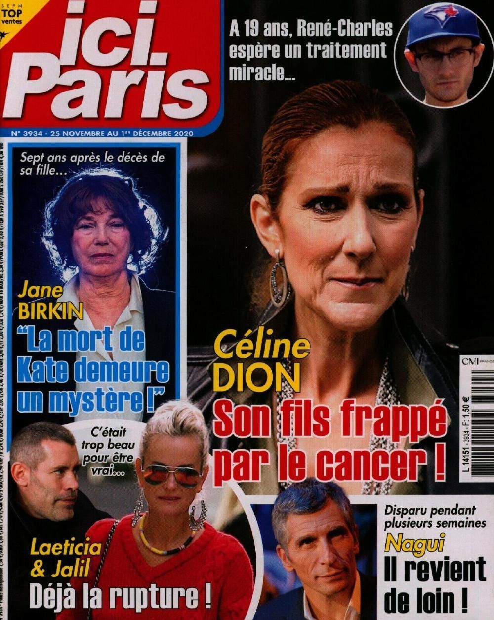 Ici Paris Magasin Frankrike 2020 #3934 Celine Dion Jane Birkin Originalutgåva