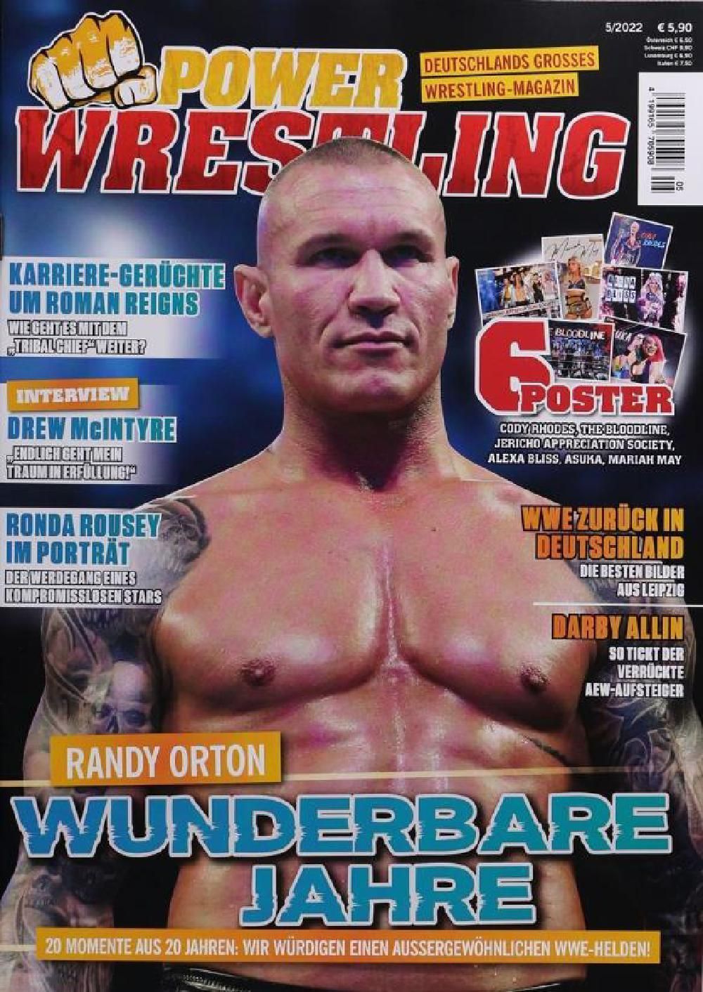 Power Wrestling Magasin Tyskland 2022-05 Randy Orton Originaludgave