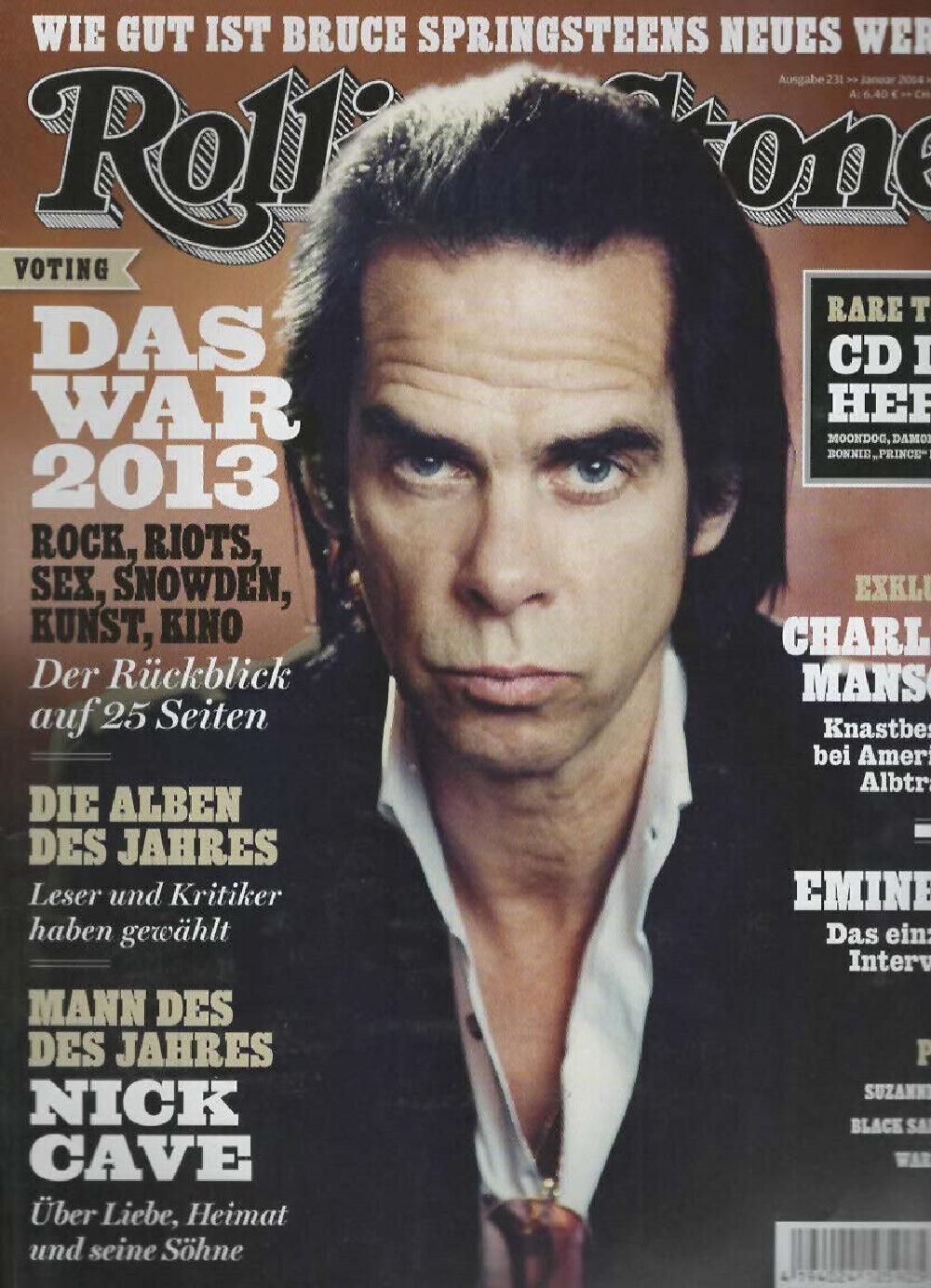 Rolling Stone Magazin Deutschland 2014-01 Nick Cave Charles Manson Eminem #231