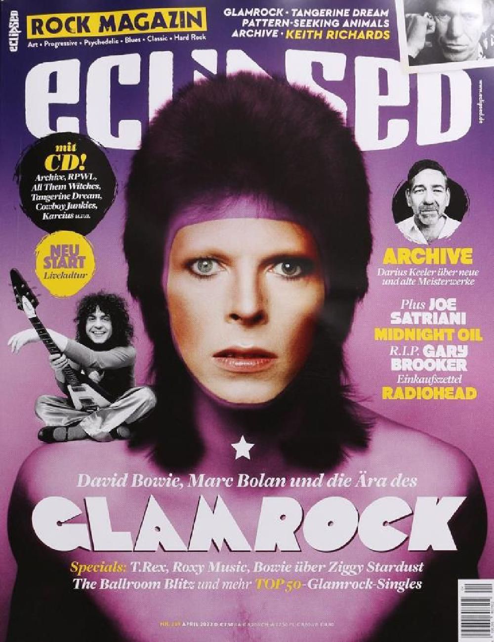 Eclipsed Magazin Deutschland 2022 #239 David Bowie Marc Bolan