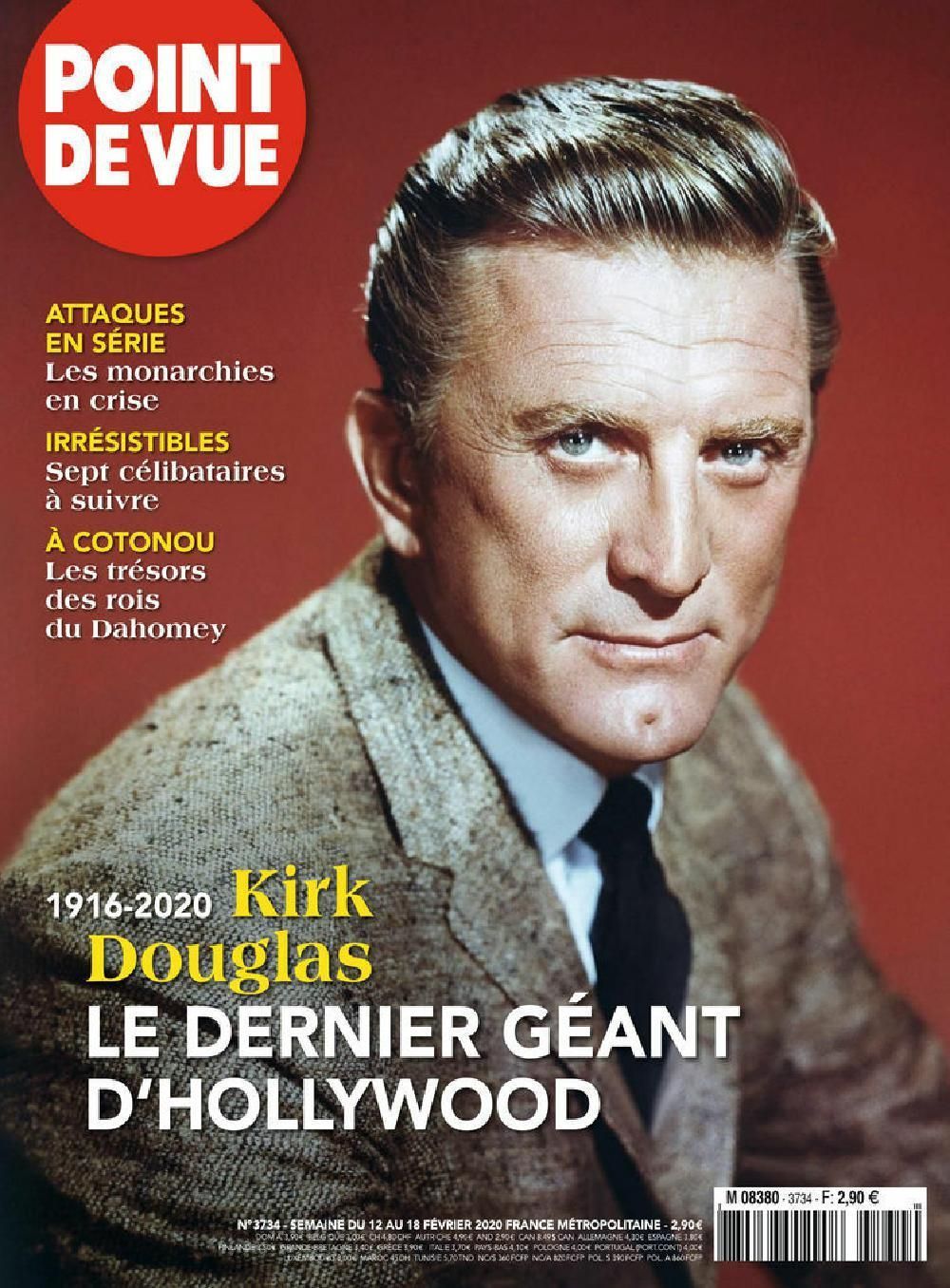 Point De Vue Magazin Frankreich 2020 #3734 Kirk Douglas