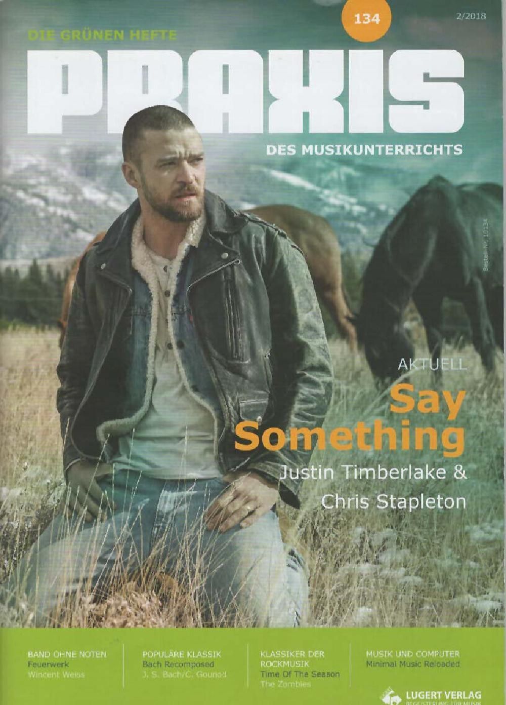 Praxis Des Musikunterrichts Magasin Tyskland 2018 #134 Justin Timberlake Originaludgave