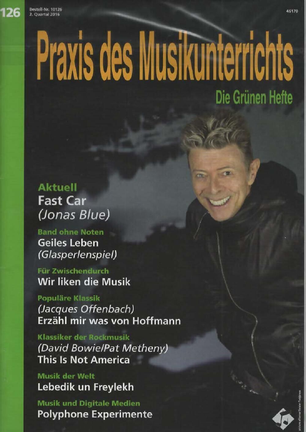 Praxis Des Musikunterrichts Tijdschrift Duitsland 2016 #126 David Bowie Originele uitgave