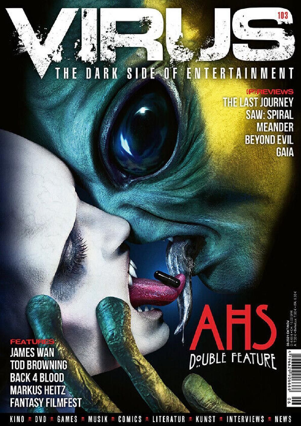 Virus Magazin Deutschland 2021 #103 American Horror Story Double Feature