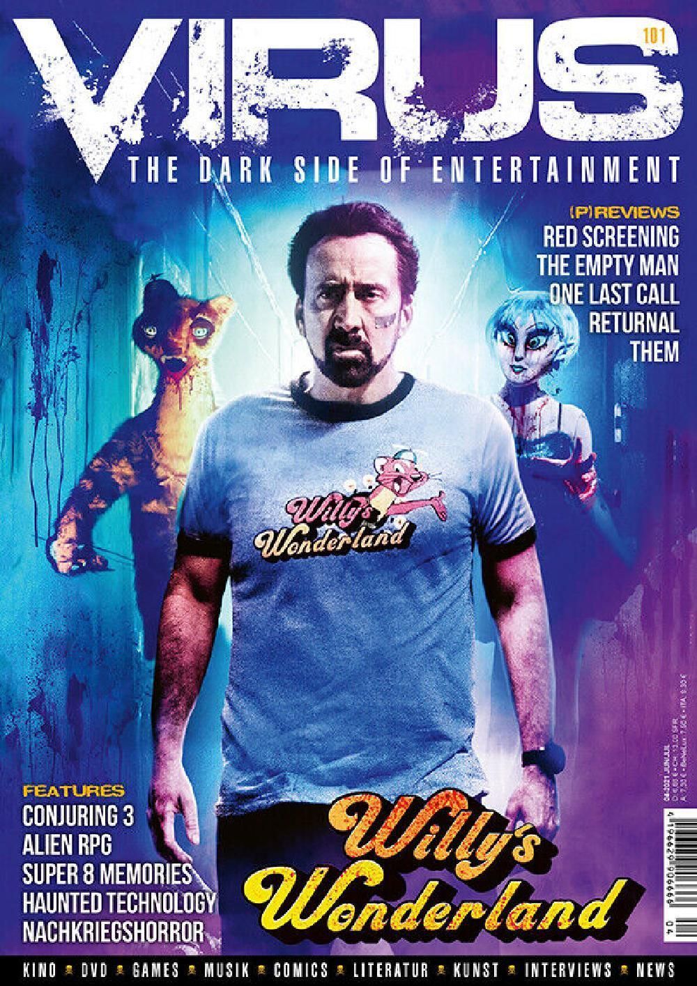 Virus Lehti Saksa 2021 #101 Nicolas Cage Alkuperäinen painos