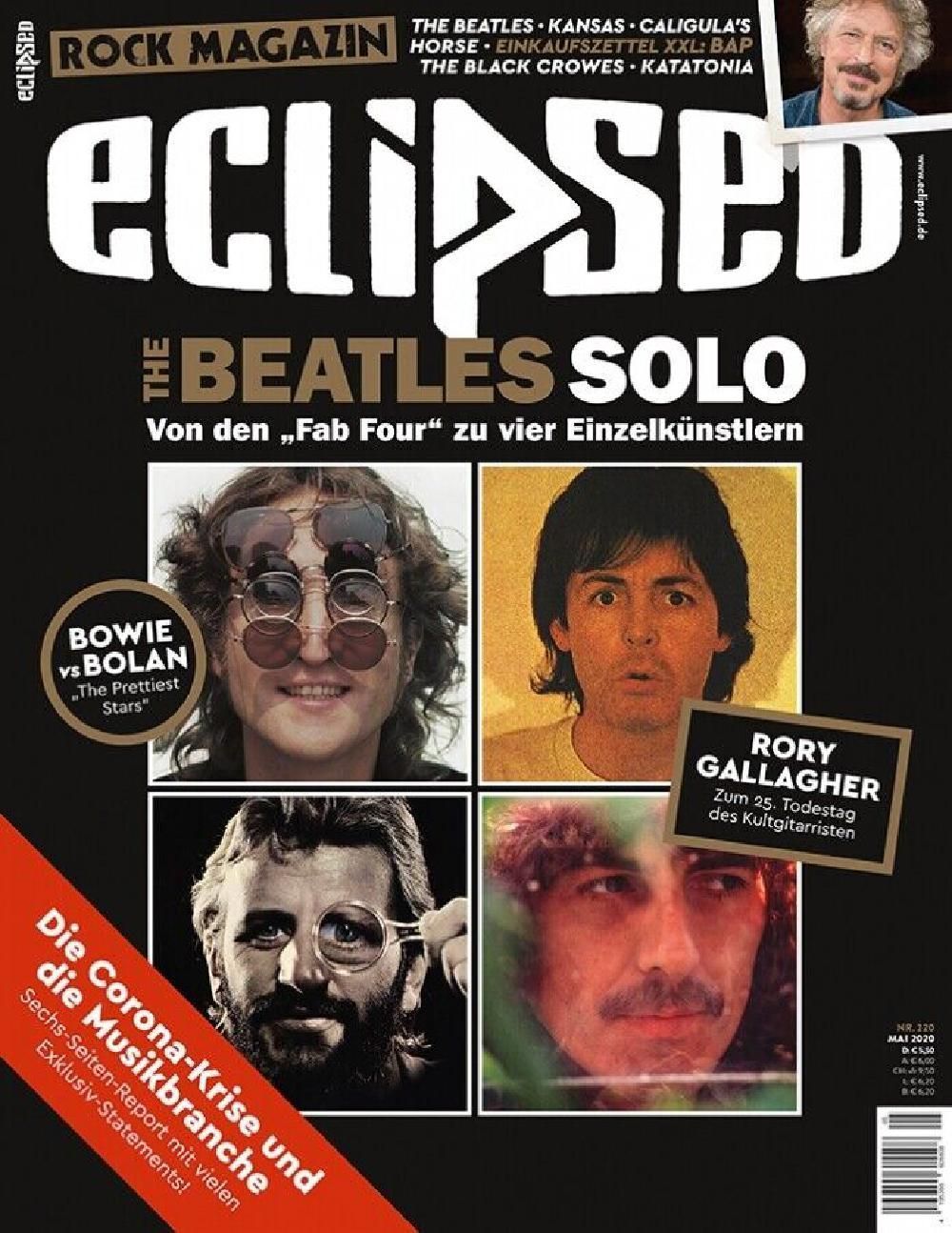 Eclipsed Magazin Deutschland 2020 #220 The Beatles Pearl Jam Kansas Katatonia