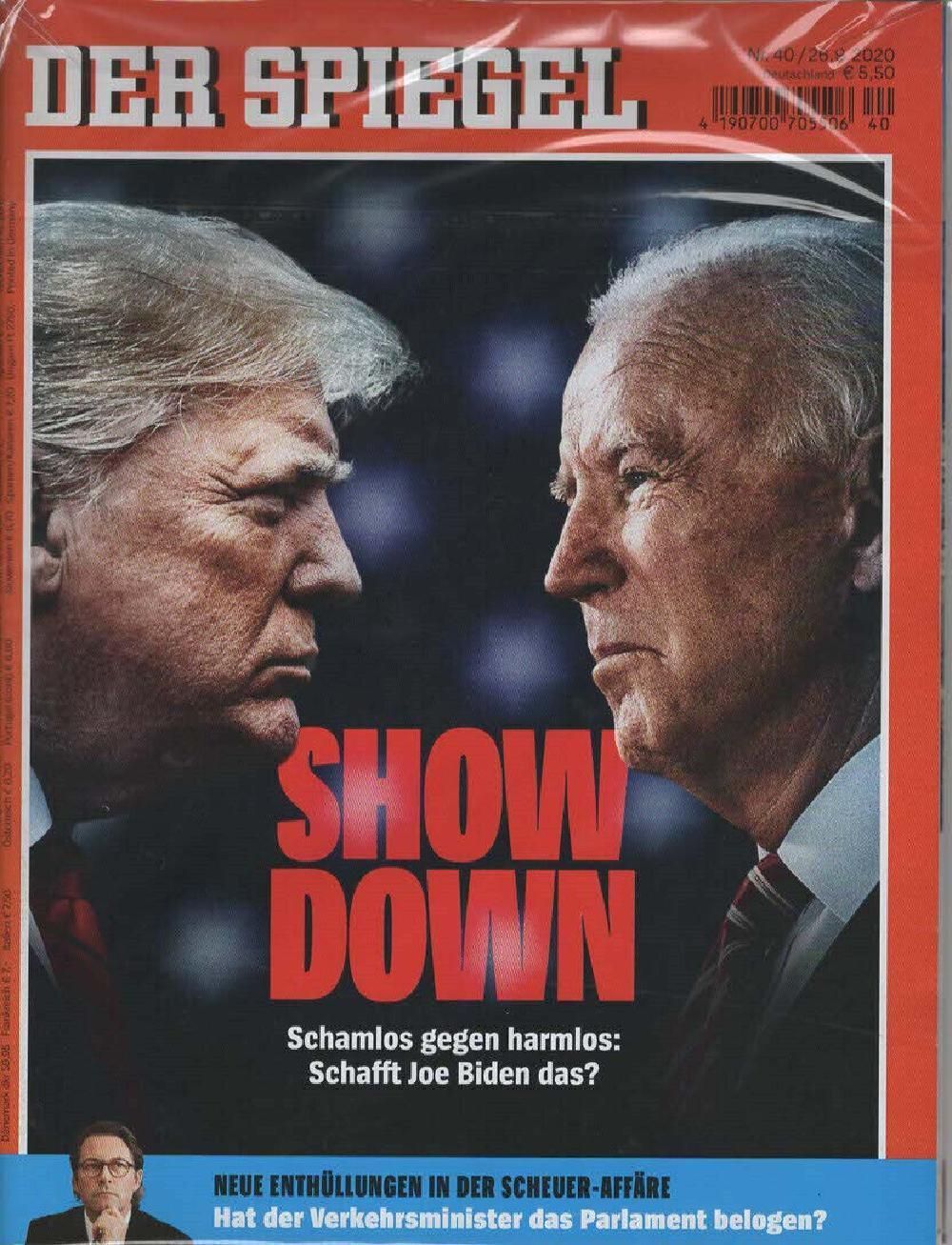 Der Spiegel Magazin Deutschland 2020-40 Donald Trump Joe Biden