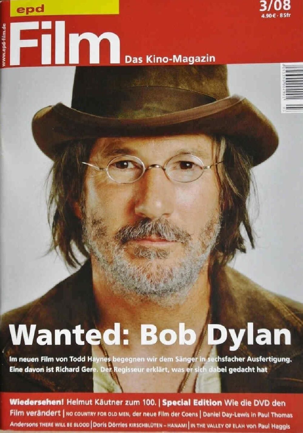 EPD Film Magazin Deutschland 2008-03 Richard Gere Bob Dylan