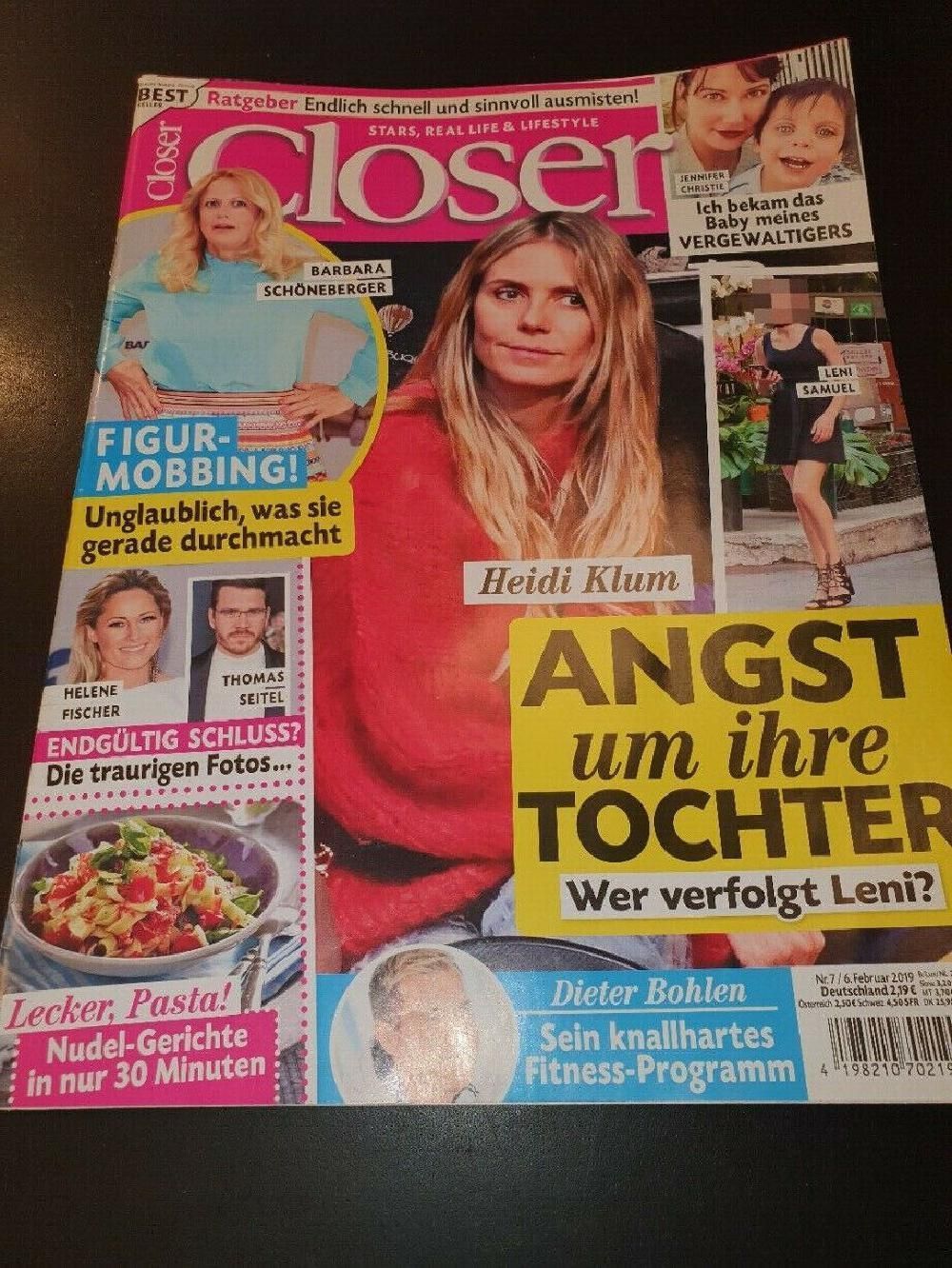 Closer Magazin Deutschland 2019-07 Heidi Klum Leni