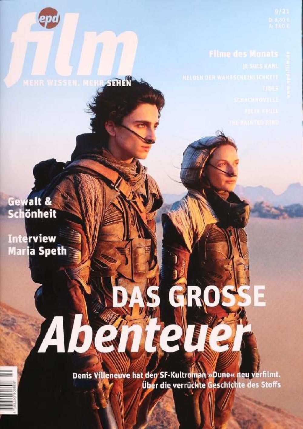 EPD Film Magazin Deutschland 2021-09 Dune Timothée Chalamet