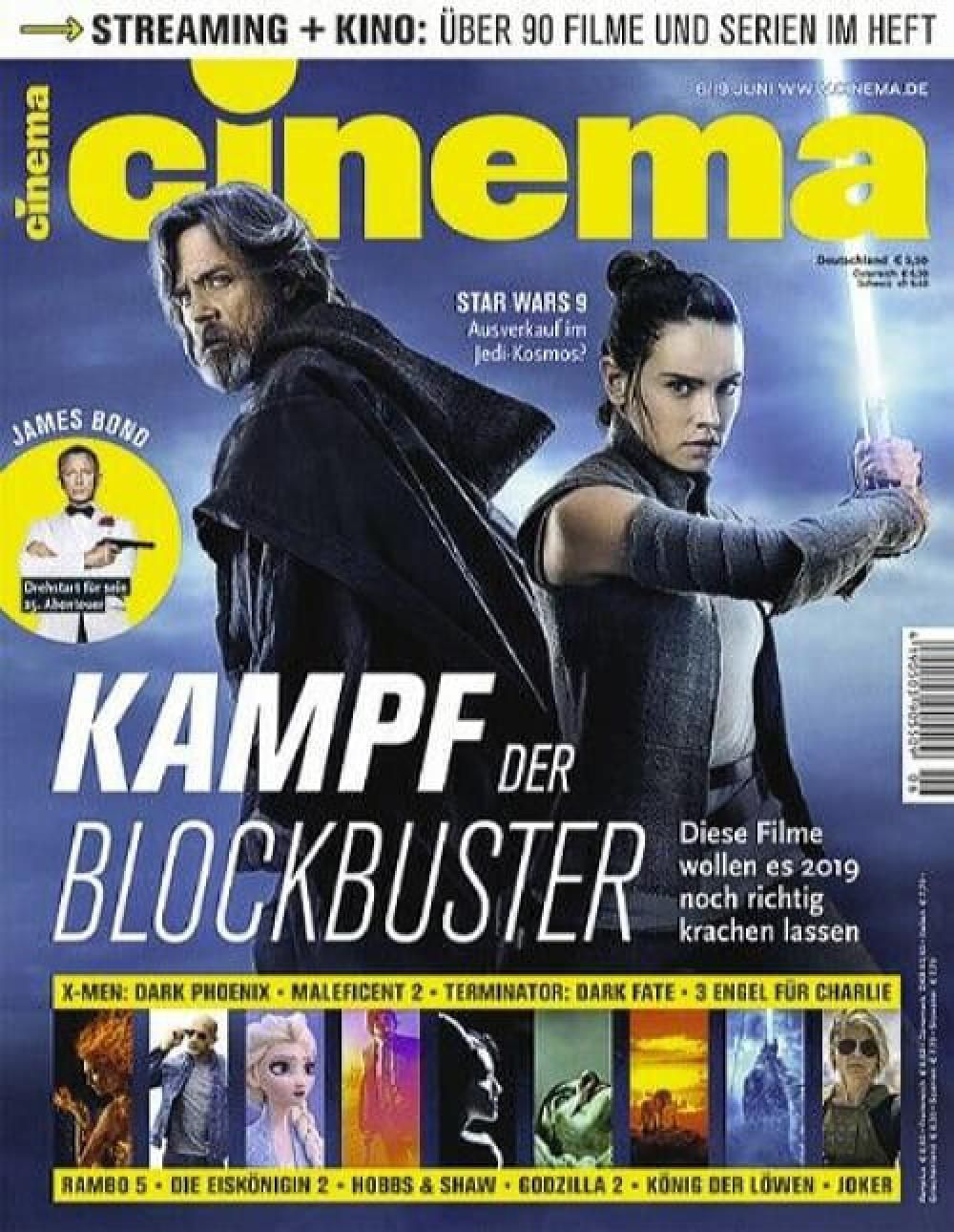 Cinema Magazin Deutschland 2019-06 Daisy Ridley Mark Hamill Daniel Craig